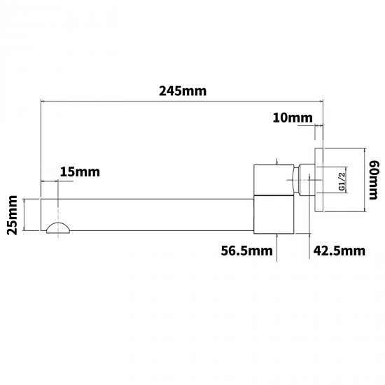 Euro Round Gunmetal Grey Bathtub/Basin Swivel Wall Spouts Tapware Bathtub Faucet
